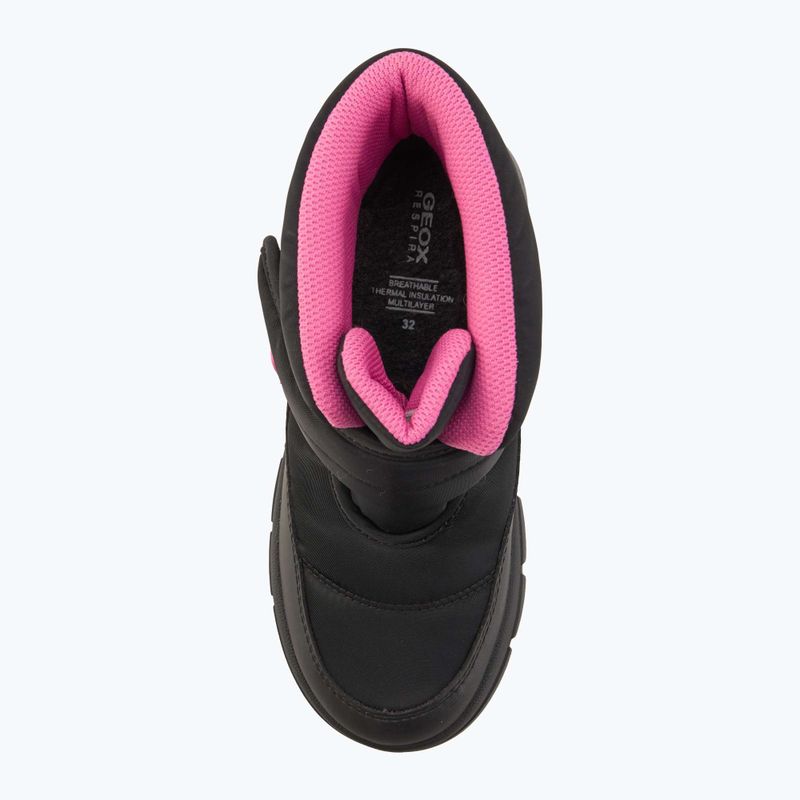 Детски ботуши за сняг Geox Willaboom ABX black / fuchsia 5