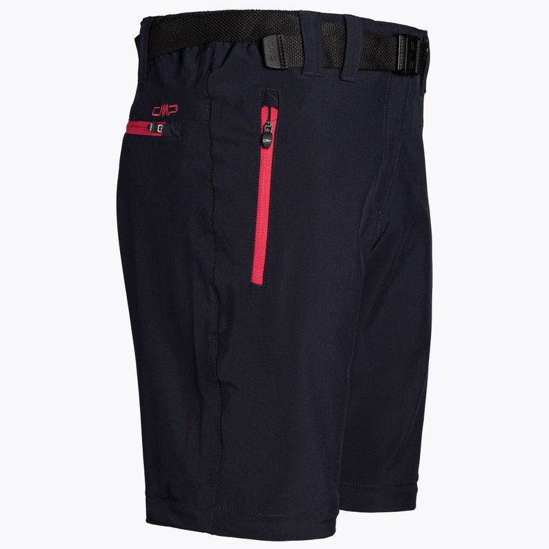 Дамски панталони за трекинг CMP Zip Off black/pink 3T51446/05UG 3