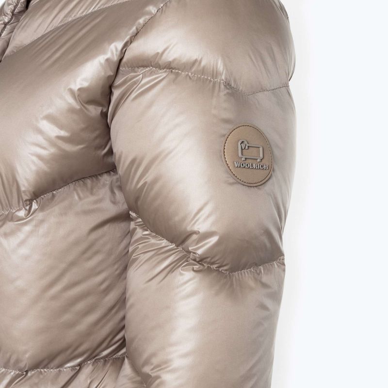 Woolrich дамско яке Aliquippa Long Puffer light taupe 3