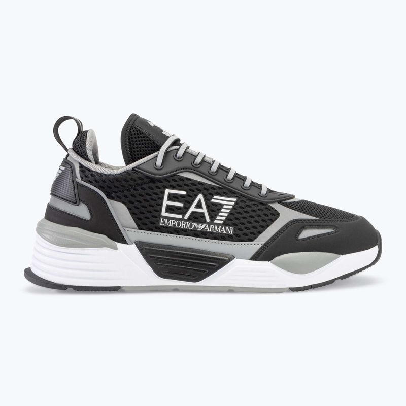 EA7 Emporio Armani Ace Runner Mesh черни/ сребърни обувки 2