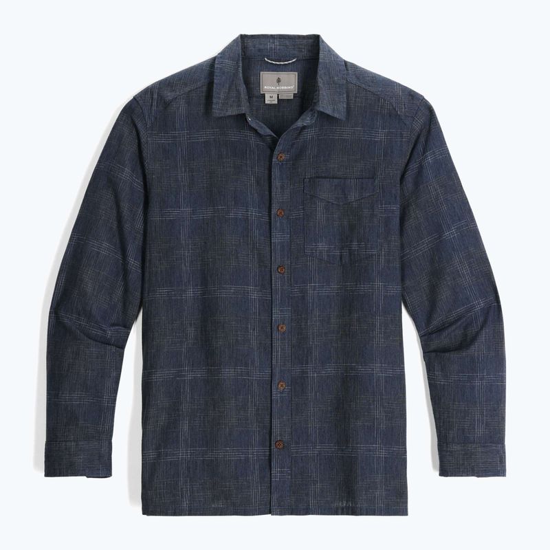 Royal Robbins мъжка риза Hempline Spaced collins blue 4