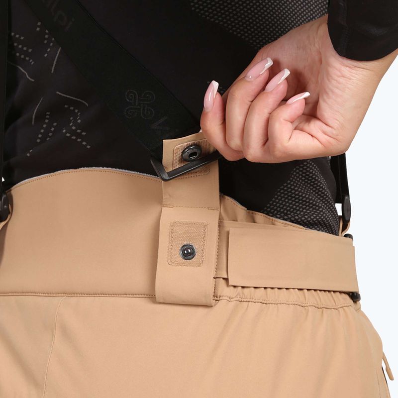 Дамски скиорски панталони Kilpi Elare beige 5