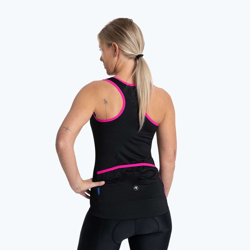 Дамско колоездачно трико Rogelli Abbey Tank Top W black / pink 3