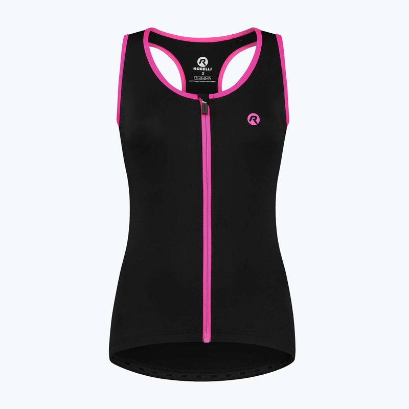 Дамско колоездачно трико Rogelli Abbey Tank Top W black / pink 4