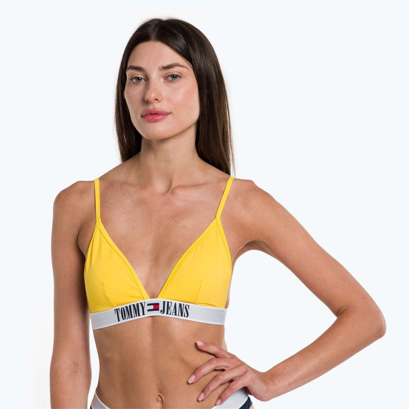 Tommy Hilfiger Триъгълник Rp жълт горнище на бански костюм 4