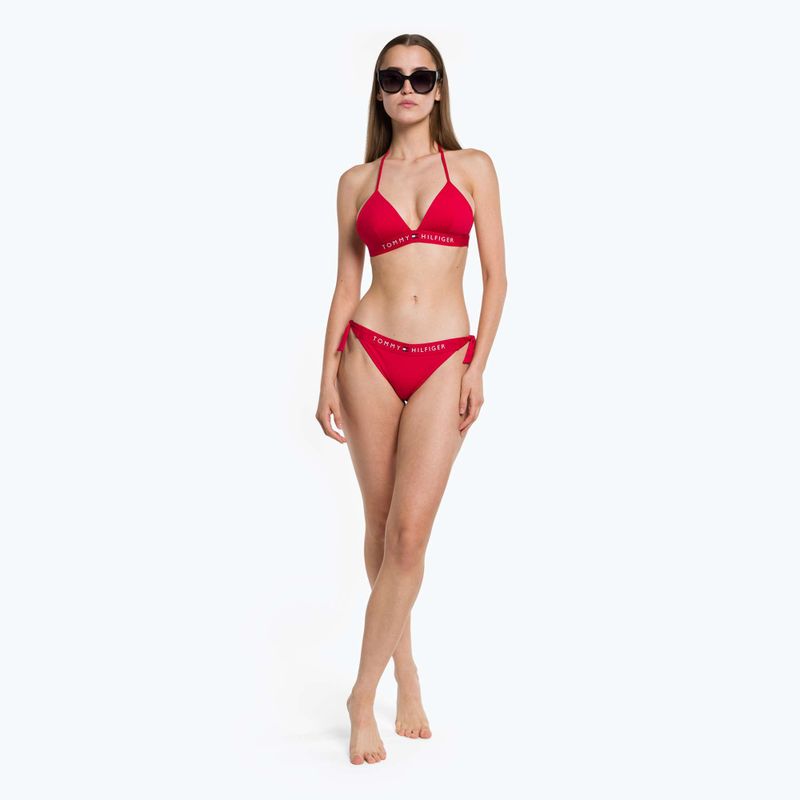 Tommy Hilfiger Side Tie Cheeky долнище на бански костюм червено 5