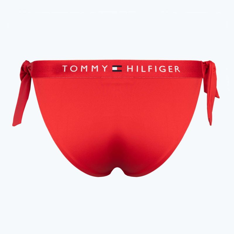 Tommy Hilfiger Side Tie Cheeky долнище на бански костюм червено 2