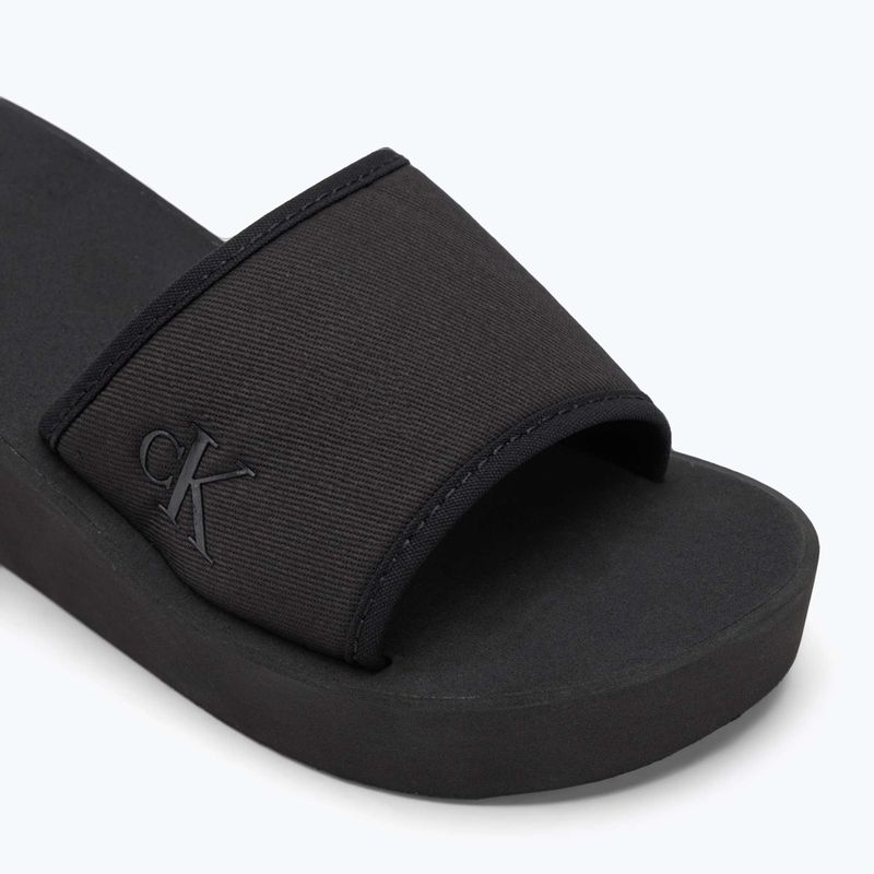 Calvin Klein дамски джапанки YW0YW01725 Beach Wedge Slide Canvas triple black 7