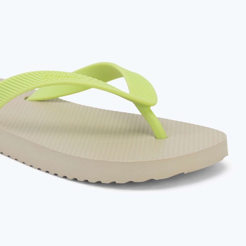 Дамски джапанки Tommy Jeans Logo Summer white clay/lime essence 7