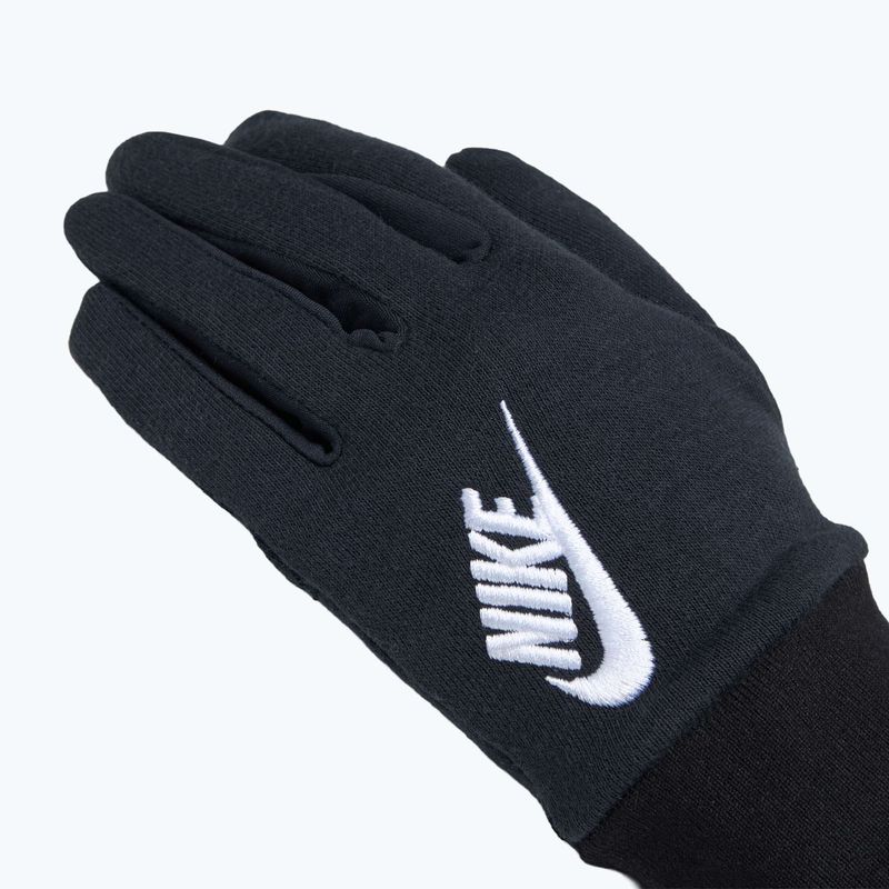 Дамски ръкавици за бягане Nike Club Fleece black/white 4