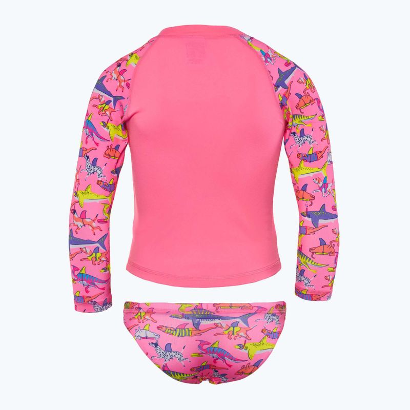Детски бански с дълъг ръкав + долнище Funkita Zippy Rashie & Brief learner lane 2