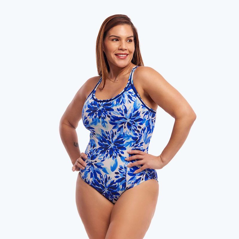 Дамски бански костюм от една част Funkita Locked In Lucy One Piece blossom blue 5