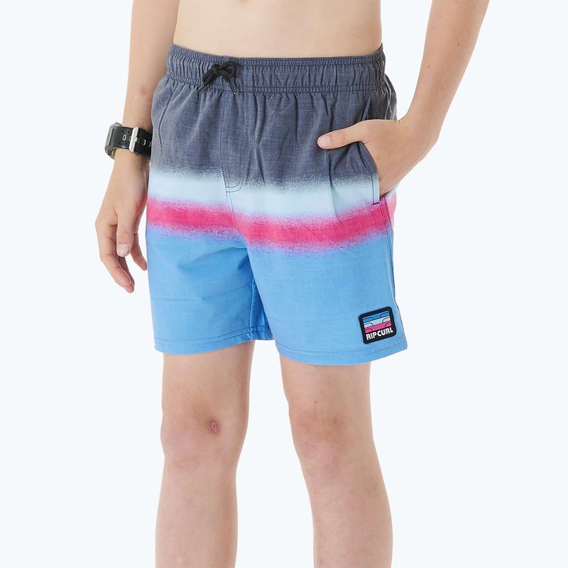 Rip Curl Surf Revival Volley 90 детски къси панталони синьо-сиво 027BBO 5