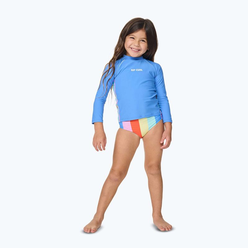 Детска тениска за плуване Rip Curl Sunshine Revival Rashie cornflower blue 7