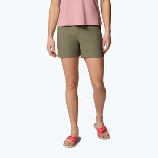 Дамски къси панталони за трекинг Columbia Leslie Falls Short II stone green