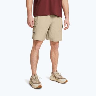 Мъжки шорти за тренировка Under Armour Stretch Woven Cargo, цвят каки/черно