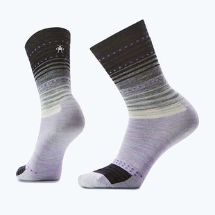 Дамски чорапи Smartwool Everyday Stitch Stripe Crew purple/black