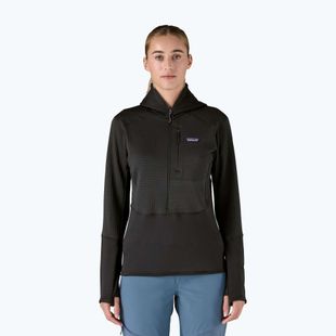 Дамско софтшел яке Patagonia R1 Hybrid Pullover Hoody black