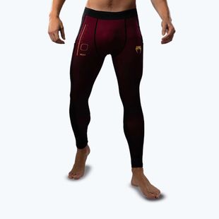 Мъжки тренировъчни гамаши Venum Tactical XT Spats black/burgundy/gold