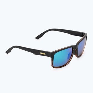 Слънчеви очила UVEX Poise black demi matt/mirror green