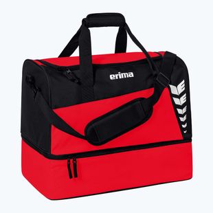 Спортна чанта ERIMA Six Wings Sports Bag With Bottom Compartment 60 l red black