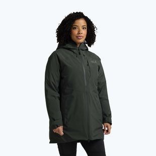 Дамско пухено яке Jack Wolfskin Icecape 2L Down Ins Rds slate green