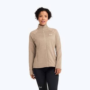 Дамски поларен суитшърт Jack Wolfskin Anytrail Full Zip oat