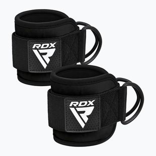 Ремъци с куки за глезена RDX Gym Ankle Pro A4 black WAN-A4B-P