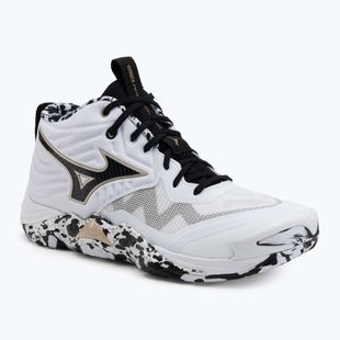 Обувки за волейбол Mizuno Wave Momentum Elite Mid white/black/ge gold