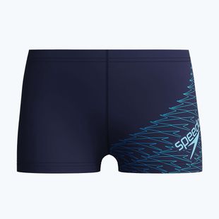 Детски боксерки за плуване Speedo Medley Logo Aquashort peacoat/sugar blue
