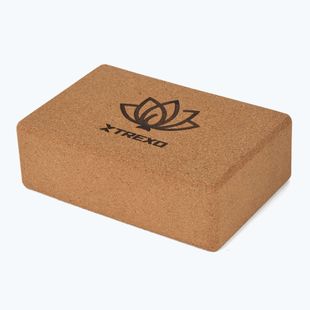 Куб за йога от корк XTREXO TXO-B4Z077-NC natural