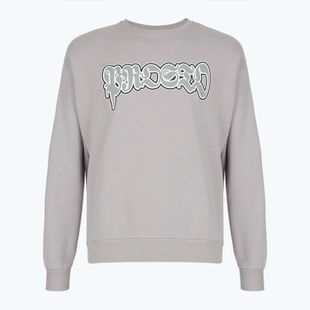 Мъжки суитшърт PROSTO Graffiti washed gray