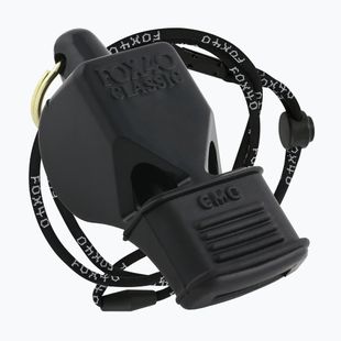 Свирка с шнур Fox 40 Classic CMG Safety черна 9603