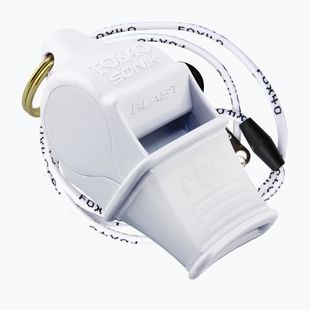 Свирка с шнур Fox 40 Sonik Blast CMG бяла 9203