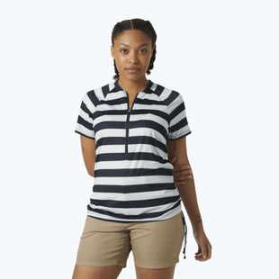 Дамска тениска Helly Hansen Siren 1/2 Zip navy stripe