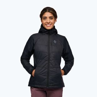 Дамско ватирано яке Black Diamond Solution 2.0 Hoody black