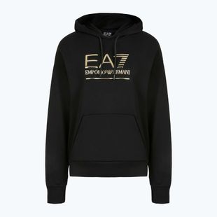 Мъжки суитшърт EA7 Emporio Armani Train Visibility Hoodie black / gold