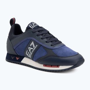 Обувки EA7 Emporio Armani Black & White Suede sky captain / deep cobal / mineral