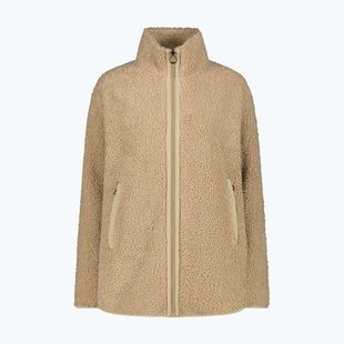 Дамско палто CMP 35P3846 Long Teddy Highloft cookie