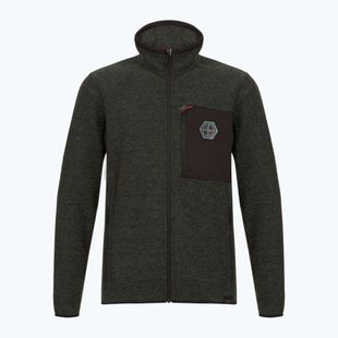 Мъжки суитшърт от полар CMP 35H3907 Melange Knitted forest melange/nero/ferrari