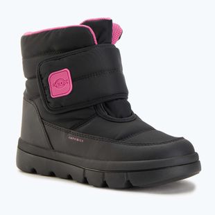 Детски ботуши за сняг Geox Willaboom ABX black / fuchsia