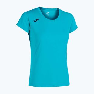 Дамска тениска за бягане Joma Record II fluor turquoise