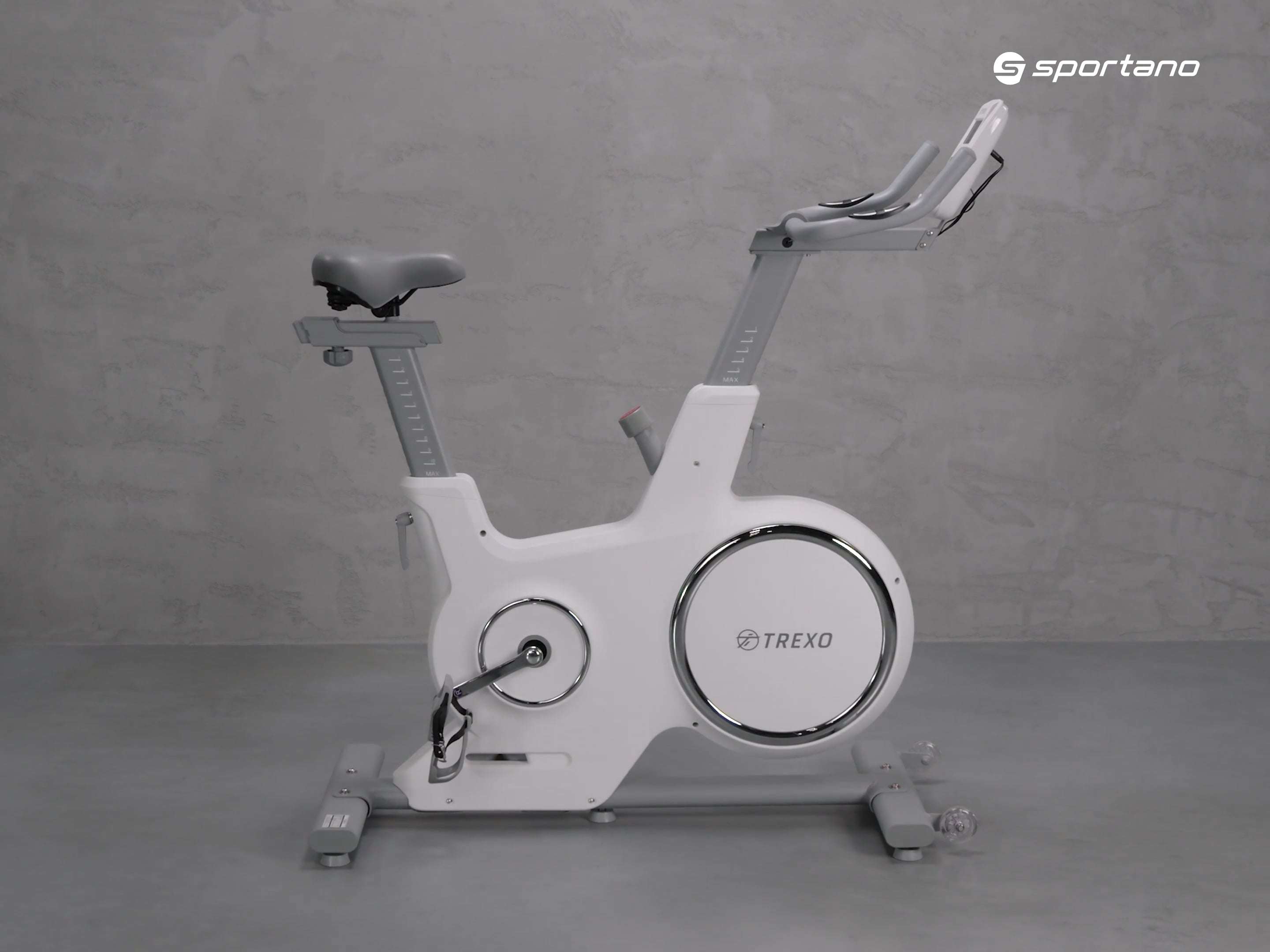 Стационарен велосипед XTREXO EB500 S бял